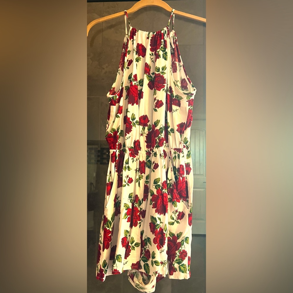 Floral pattern short romper in size 6
